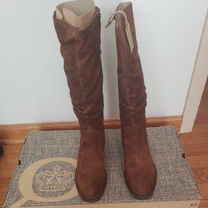 Born Doyle Boots Rust Brown Suede Boots Size 10